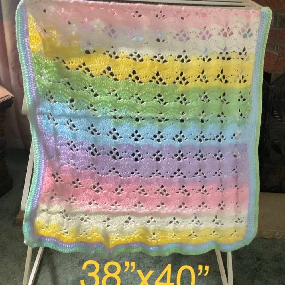 Hand Crocheted Baby Blanket